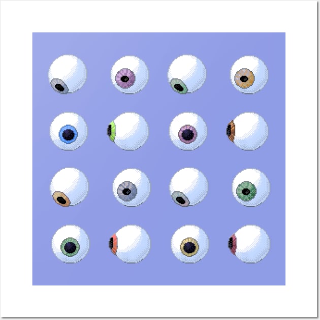 Pixel Eyes Wall Art by BaumB